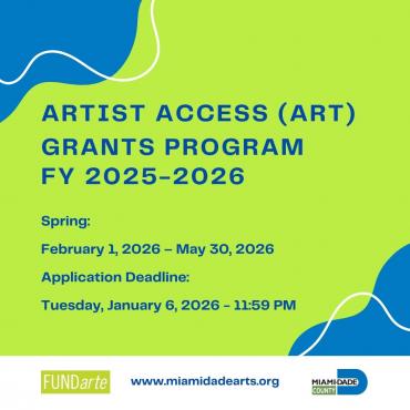 FY 25-26 Artist Access Grants Program Spring